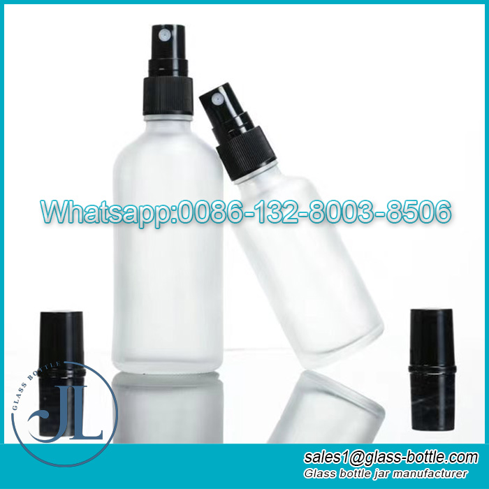 50Fabricante de frasco de spray para frasco de vidro fosco de 100 ml