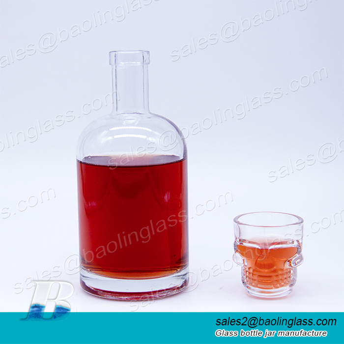 500ml 750 ml garrafas de vidro vazias de 1000 ml para licor / vodka / conhaque / uísque / Vinho