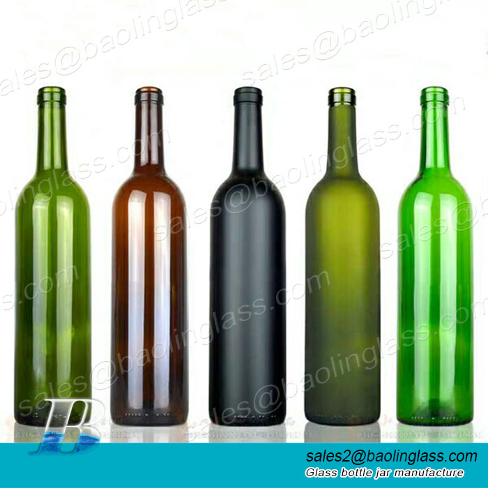 Proveedor de fábrica Venta caliente Botella de vino de vidrio premium