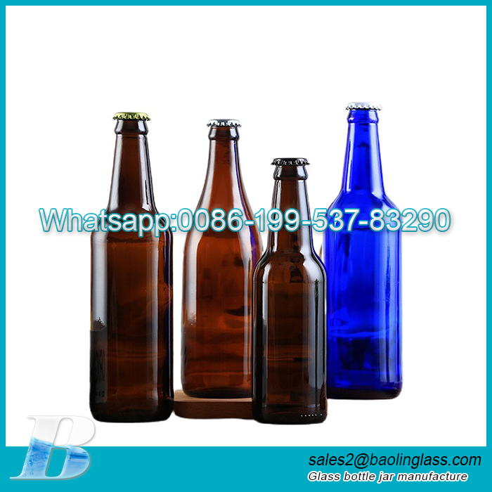330ml 355ml 500ml 640ml 650ml 750ml precio de fábrica botella de vidrio de cerveza de calidad alimentaria
