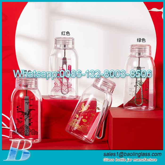 Nuovo elemento cinese creativo 450ml bicchieri in vetro borosilicato