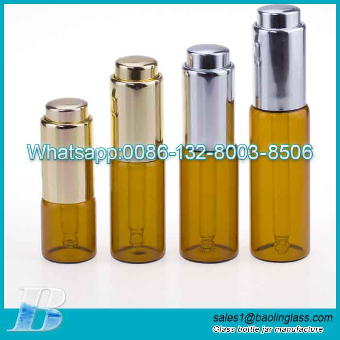 15ml amber glass bottle with pressure dropper