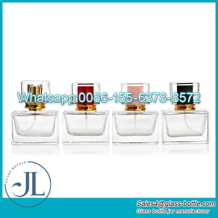 Klare Pump-Parfüm-Sprühflasche, quadratischer Glaszerstäuber Hersteller