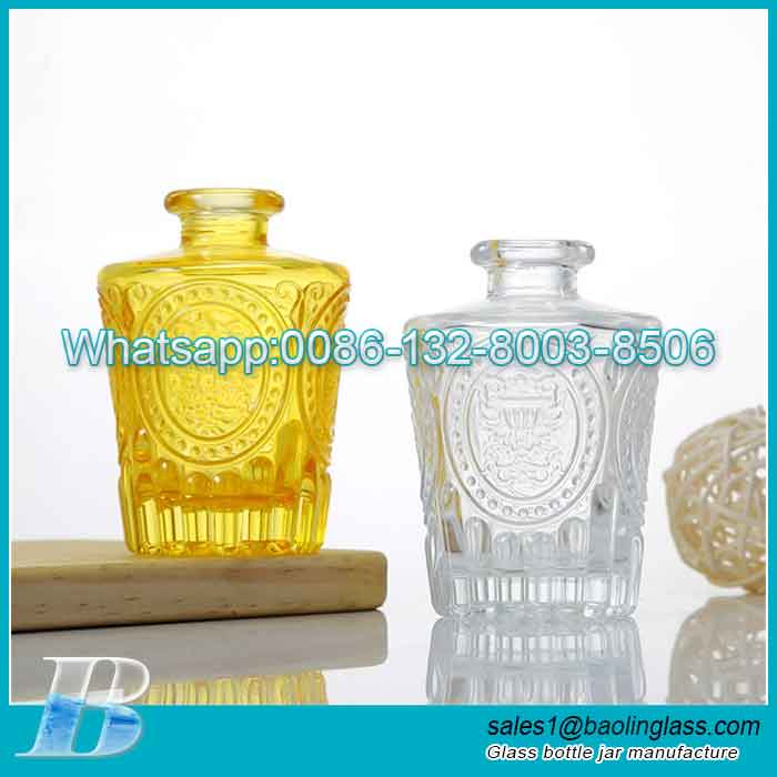 2021 Novos frascos difusores de vidro de 150ml 5.1fl oz para fragrâncias de perfume