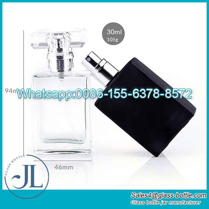 30ml 50 ml 60 ml 100 ml botella de vidrio de perfume de lujo personalizada recargable vacía en aerosol