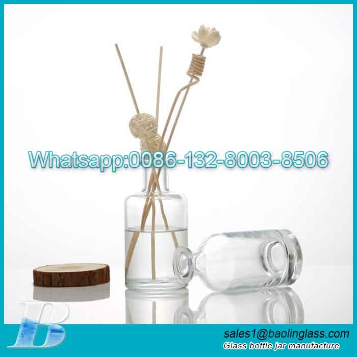 Luxury Empty Clear Glass 150ml Diffuser Bottle with Caps and Box