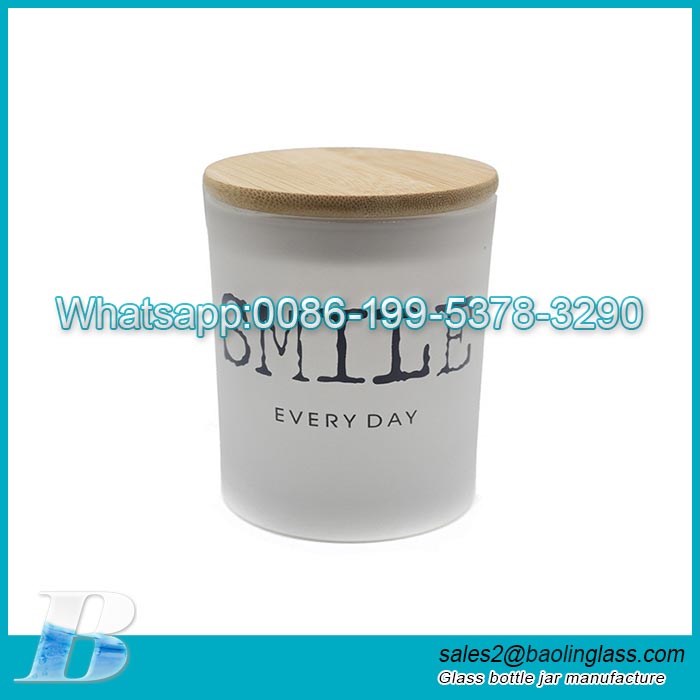 Luxury 300ml glass explosion proof empty aromatherapy candle jar packing