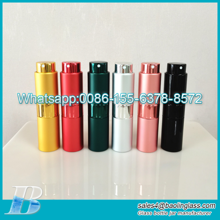 15ml Unique design perfume spray deodorant bottle glass