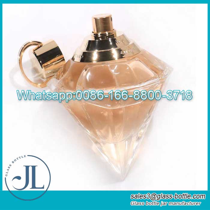 Stock 50ml 75ml Empty Crimp Type Polishing Transparent Perfume Bottle with Spray Mist