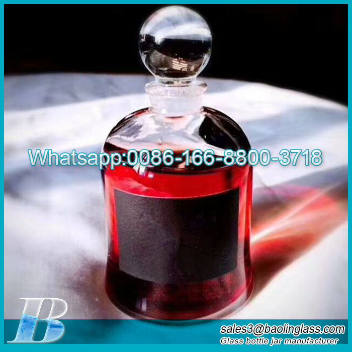 75En stock, 50ml, 75ml, botella de perfume transparente de pulido tipo bayoneta de cono invertido de cristal con niebla de pulverización