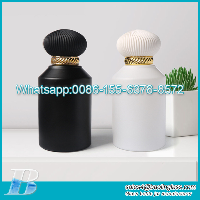 OEM 75ml round arabic perfume glass bottle wholeasale