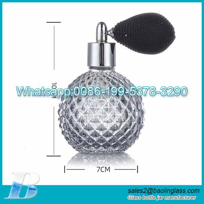 100ml Grey perfume bottle with airbag pump