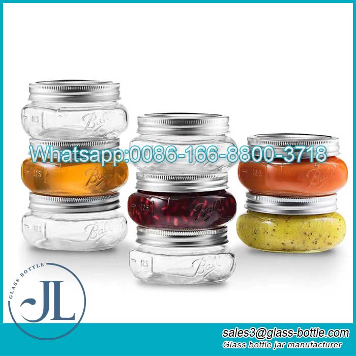 Mini mason jar food storage jars glass wide jars