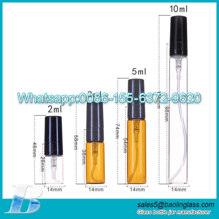Empty Perfume bottle 2ml-10ml Tall long tube