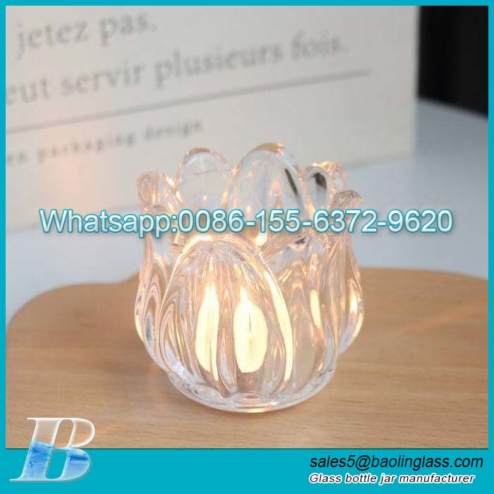 Tulip candle glass candle holder Nordic style fragrance decoration decoration gifts