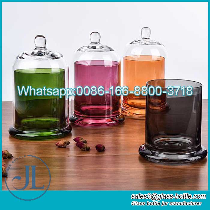 Transparente Glasdeckelkerze DIY Weihrauchstein Aromaglas