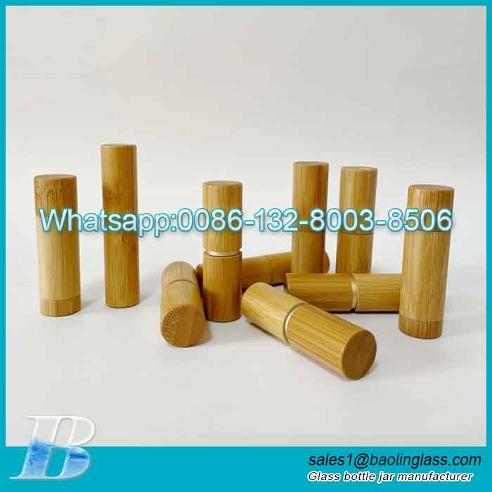 5ML Empty Bamboo Lipstick Tubes DIY Lip Balm Tube