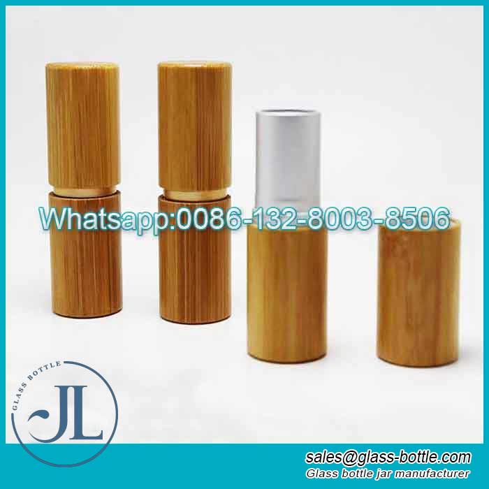 5g Leere Lippenstifthülsen aus Bambus