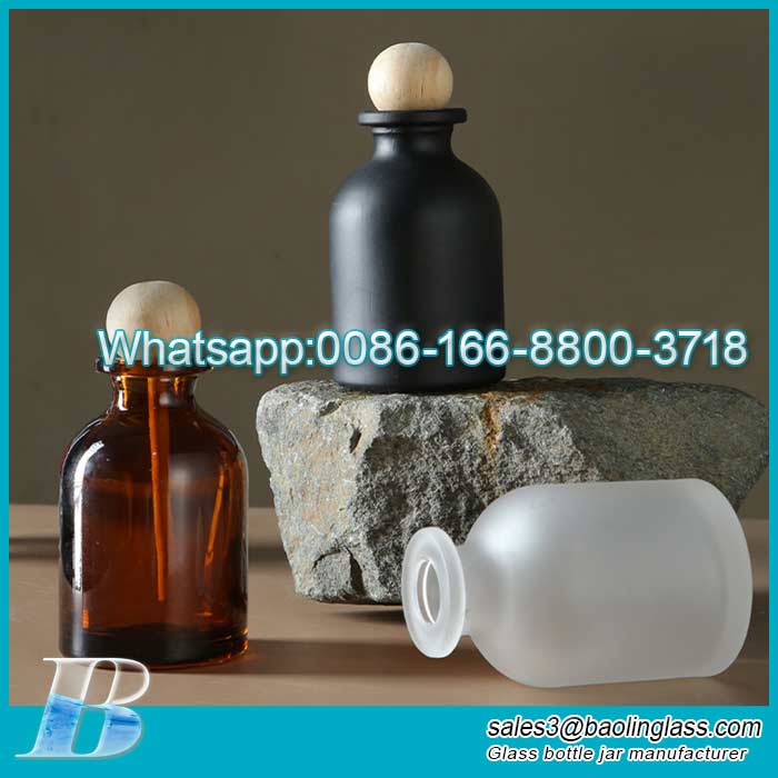 100ml Mode-Aromatherapie-Flasche, Glasverflüchtigungs-Diffusor-Flasche, feuerfreie Rattan-Aroma-Flasche, Pot-Bauch-Flasche, Aromatherapie-Flasche, leere Flasche
