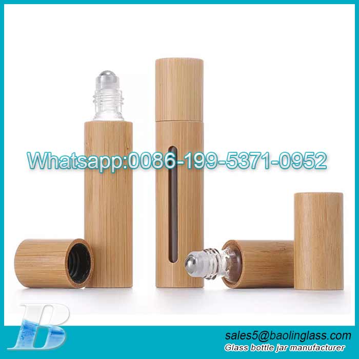 10ml Bamboo Roll On Bottle For Essential Oils