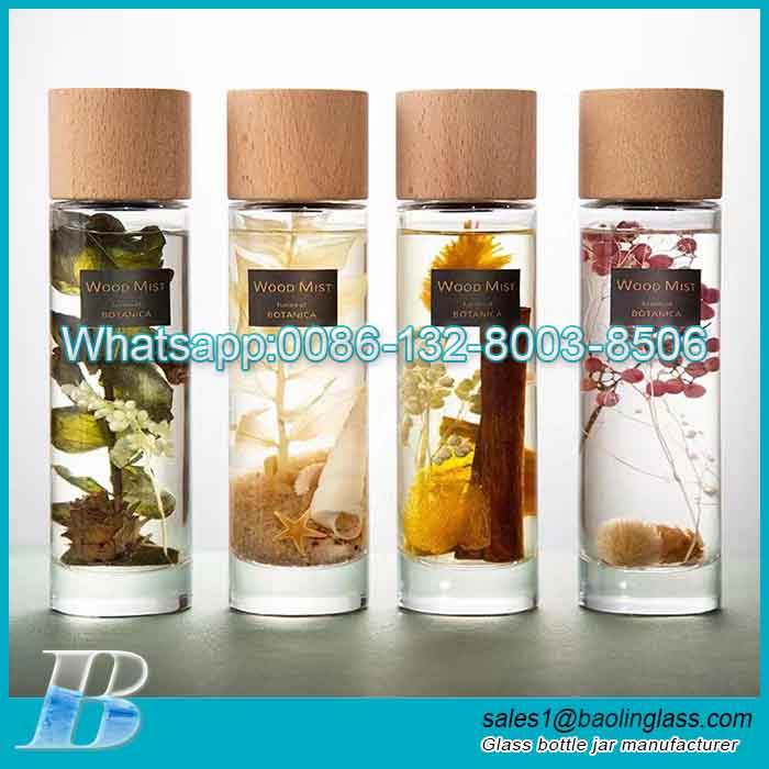 150ml Empty Natural Wood Lid  Fragrance Diffuser Bottle