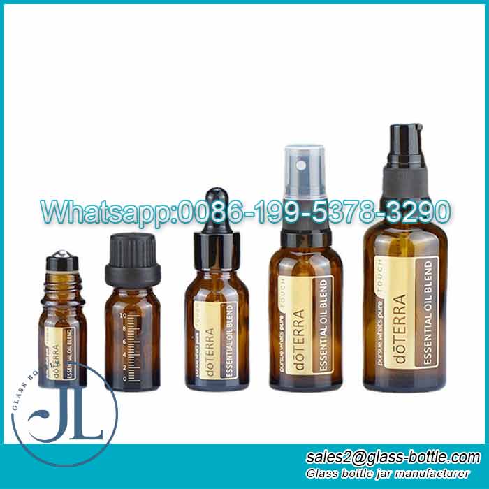 5ml-100ml Amber Refill Spray Bottle Aceite esencial Aromaterapia