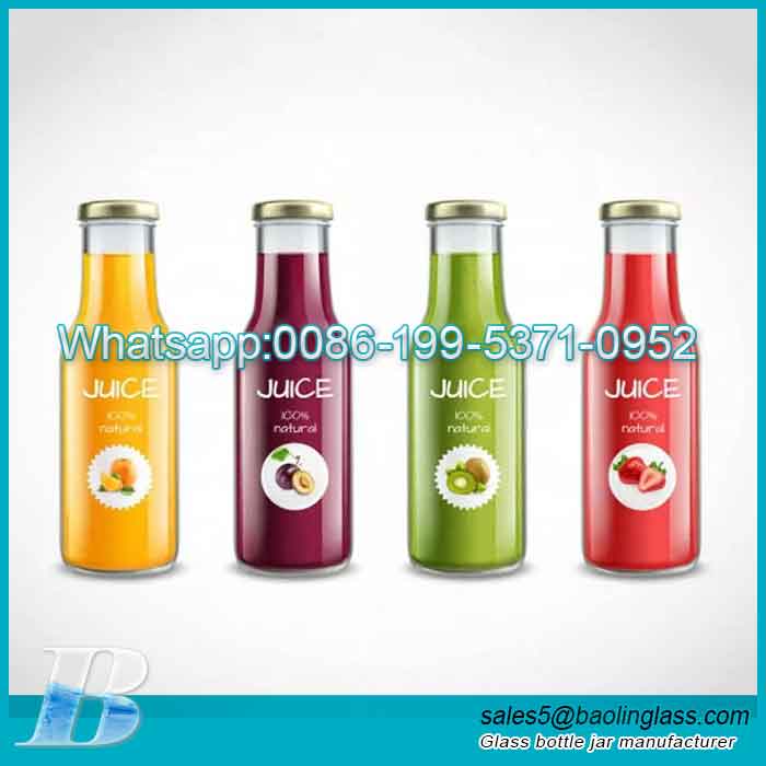 Bottiglia di succo di vetro all'ingrosso di alta qualità per bevande