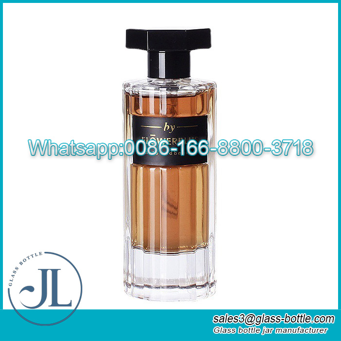 100ml tall vertical strip lotion spray perfume bottle high-end perfume sub-bottling