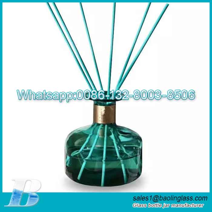 300ml Cylinder Long Neck Sapphire Blue Aromatherapy Bottle