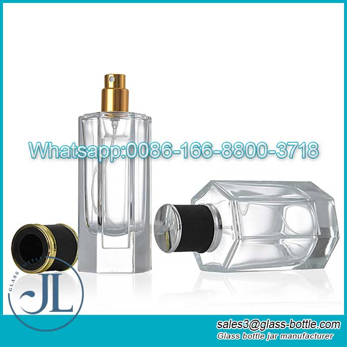 50ml Hexagonal Glass Perfume Bottle Bote ng Pabango Cosmetic Glass Spray Bottle Wholesale