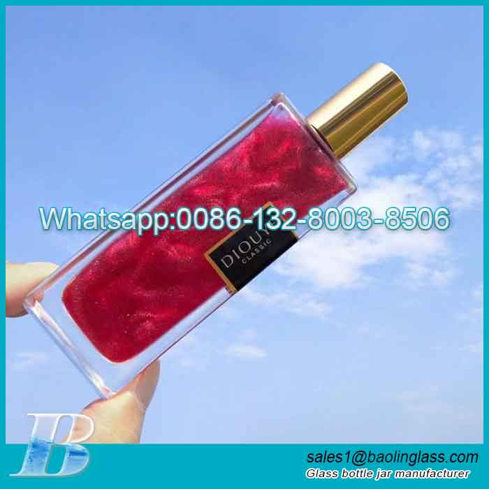 50ml Glass Fragrance Bottle with Fine Mist Screw Spray&Cap