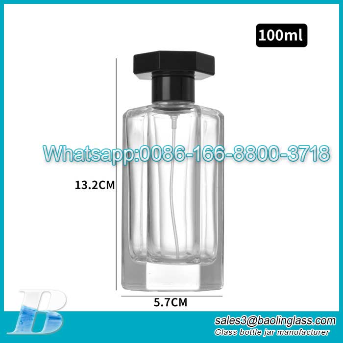 100ml hexagonal glass perfume bottle cosmetic glass spray bottle wholesale perfume bottle