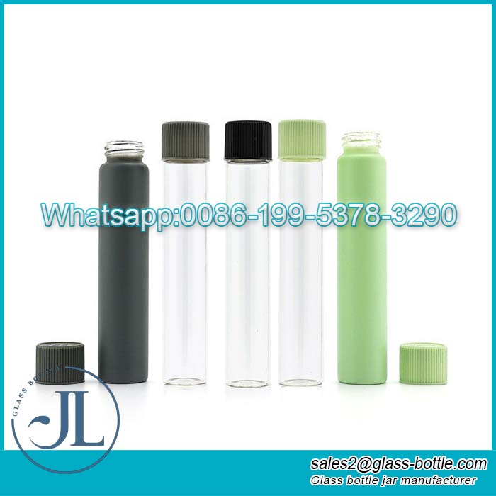 Customize 10ml 15ml 25ml Glass vials bottle with screw plastic cap