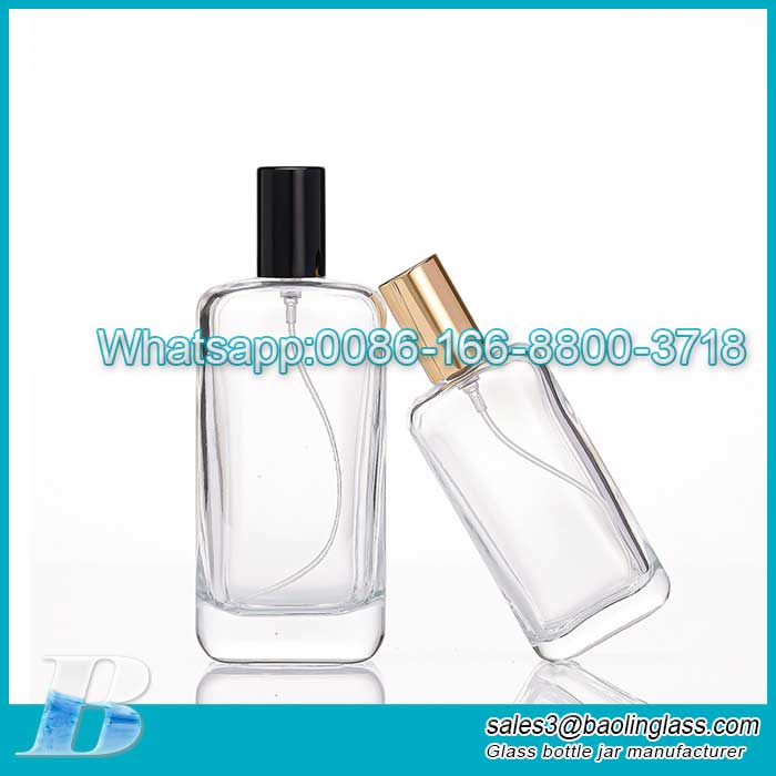 50ml 100ml thick bottom oblate glass bottle