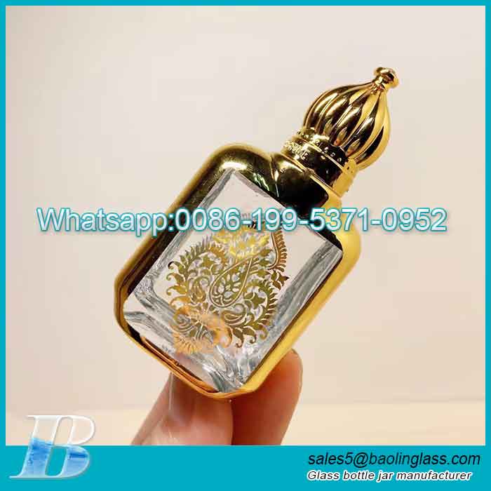 Le rouleau en verre fait sur commande met en bouteille la bouteille d'huile essentielle pour la bouteille d'Attar d'huile de parfum