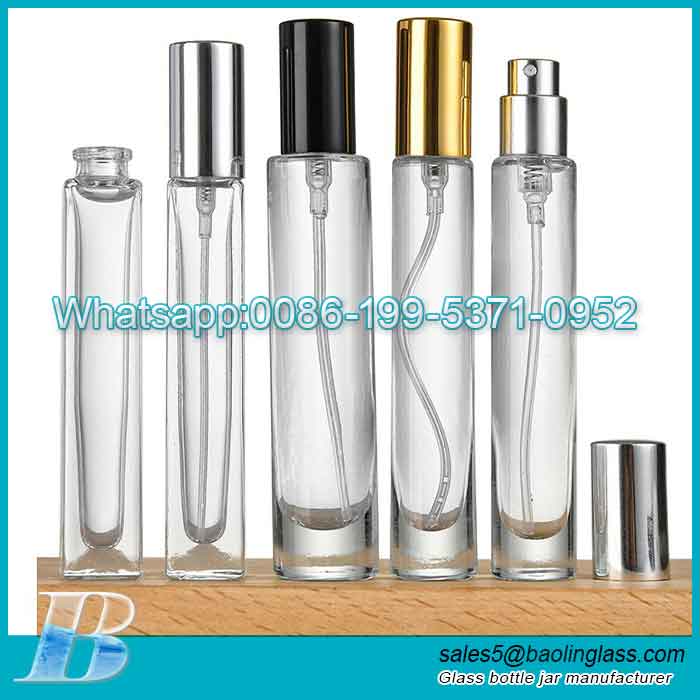 Kundenspezifische quadratische 10-ml-Parfümflasche mit Spraylieferant