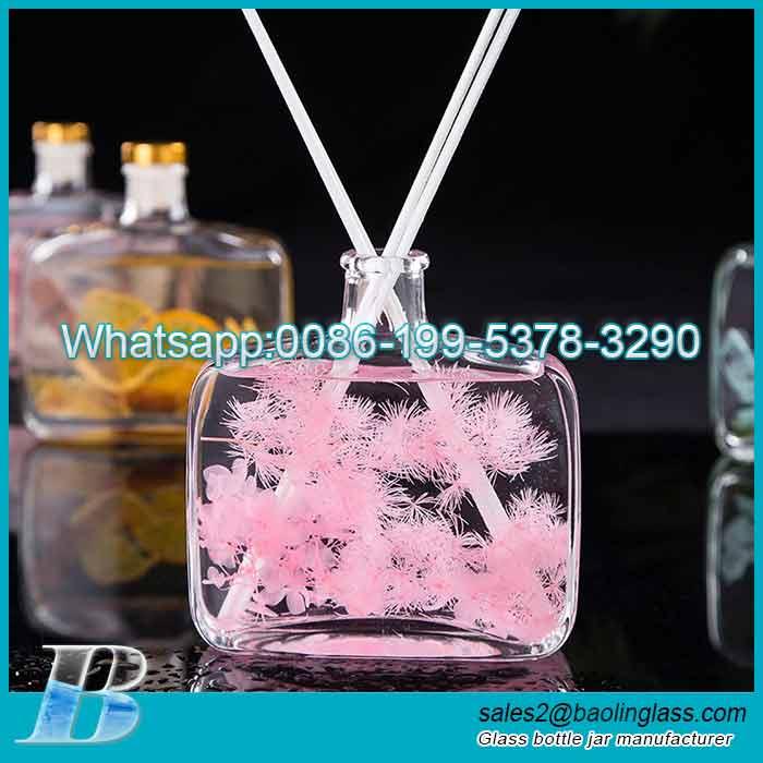 100ml Customize Fireless aroma reed diffuser glass bottle