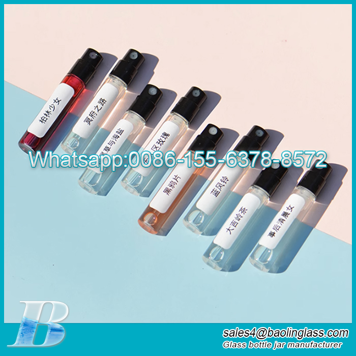 3ML Empty miniature perfume sample vials bottles