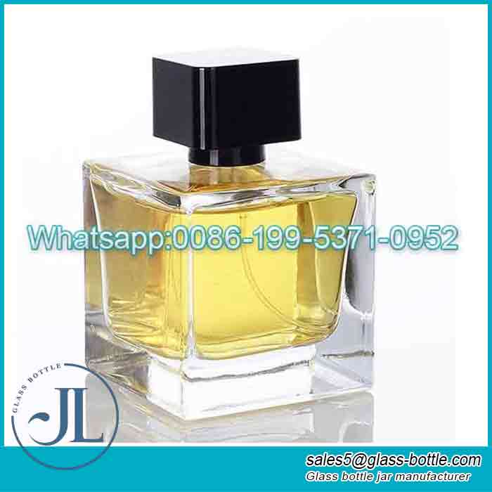 Custom 100 ml Square Glass Perfume Bottles manufacturer