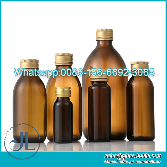 100Flacon de stockage de réactif de laboratoire en verre ambré ml 150 ml