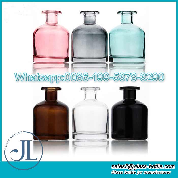Wholesale 250ml Yurt-shape Colorful reed diffuser fragrance bottle factorty