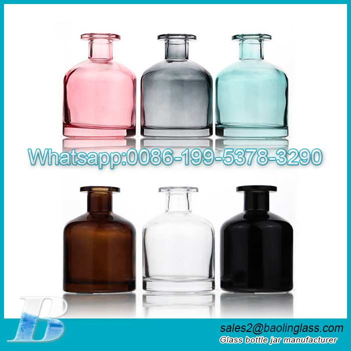 Wholesale 250ml Yurt-shape Colorful reed diffuser fragrance bottle factorty