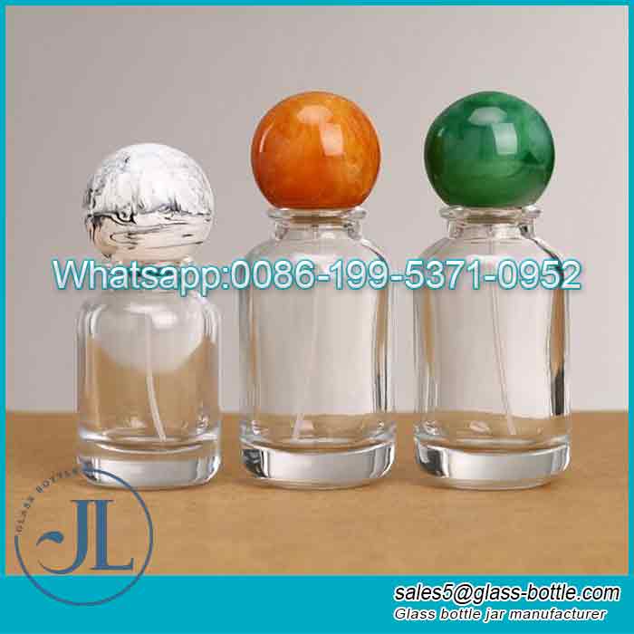 Fábrica al por mayor de botellas de perfume redondas personalizadas de 30 ml