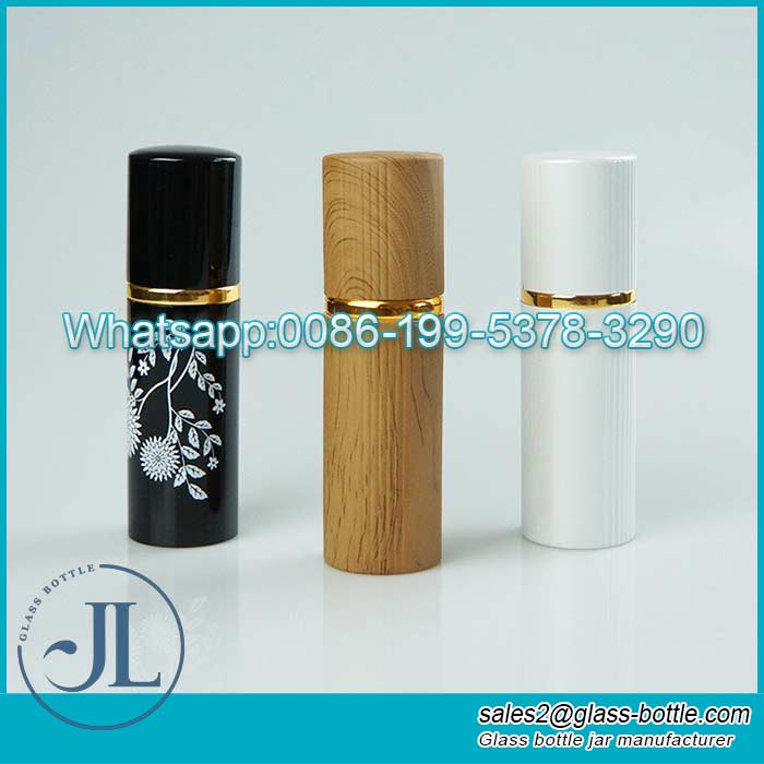 20ml Luxury rotary aluminum surface spray mist perfume bottle
