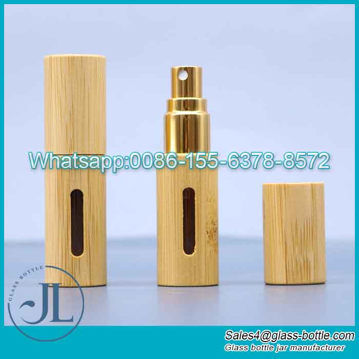 Botella de tubo de varilla de incienso de bambú ecológica natural elegante