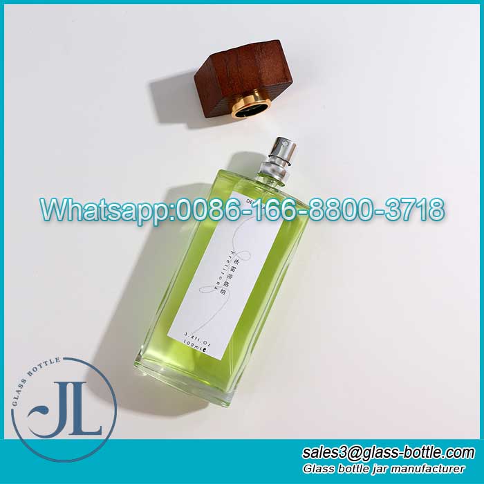 Custom 100ml Vintage Refillable Atomizer Spray Glass Empty Perfume Bottles for Travel