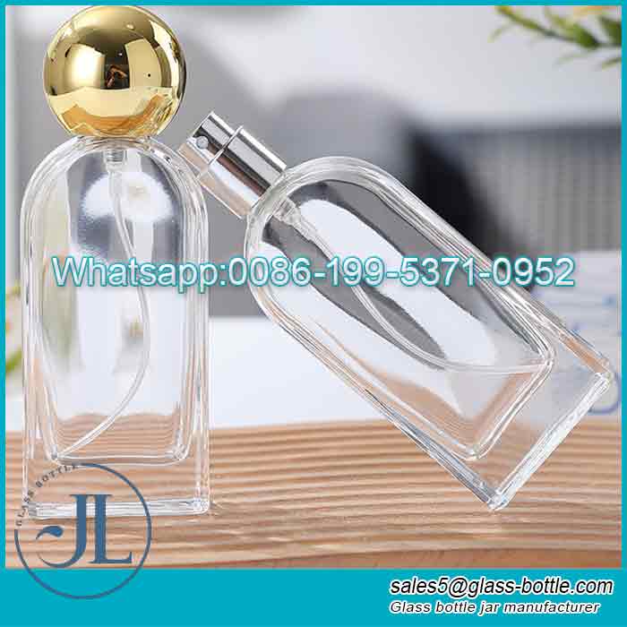 Custom Luxury Perfume Bottle 100ml Transparent Perfume Bottle With Sprayer