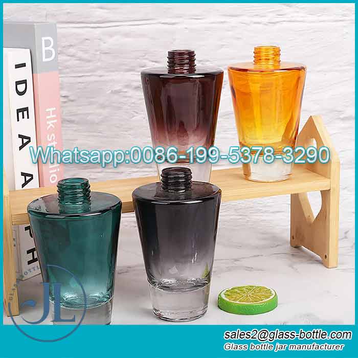 200ml Makukulay na salamin Inverted cone reed diffuser bottle
