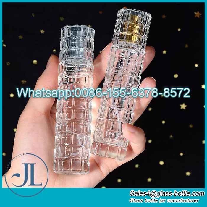 30ml garrafa vazia de imprensa de perfume comum de bambu com pescoço de parafuso