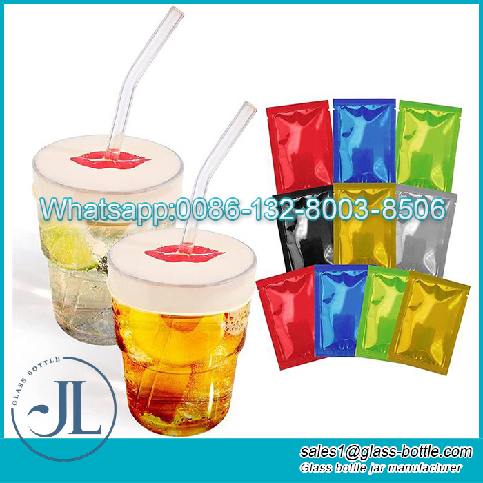 Capas de copo de látex de emulsão natural para bebidas com buraco de palha, prevenção de picos de bebida, serve para todos os tamanhos de copo